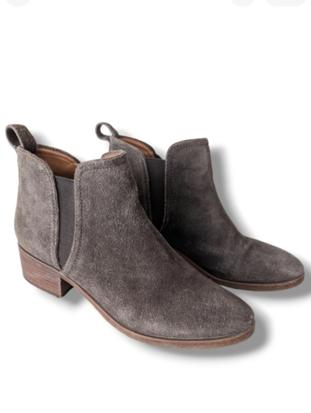 Lucky Brand Pogan Suede Leather‎ Ankle Boots 10 Brown